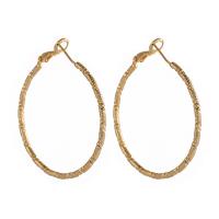 Brass Hoop Earring, plated, fashion jewelry & for woman, more colors for choice, 40x40mm, Sold By Pair