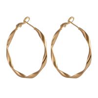 Brass Hoop Earring, plated, fashion jewelry & for woman, more colors for choice, 37x37mm, Sold By Pair