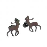 Titanium Steel  Earring, Animal, fashion jewelry & for woman, more colors for choice, 10x15mm, Sold By Pair