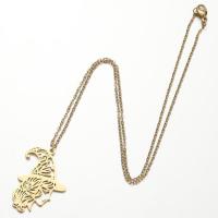 Titanstahl Halskette, plattiert, Modeschmuck & für Frau, keine, 22x34mm, Länge:45 cm, verkauft von PC
