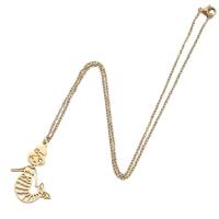 Titanstahl Halskette, Meerfrau, plattiert, Modeschmuck & für Frau, keine, 23x33mm, Länge:45 cm, verkauft von PC