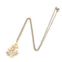 Titanstahl Halskette, 18K vergoldet, Modeschmuck & für Frau, keine, 20x33mm, Länge:45 cm, verkauft von PC