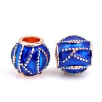 Zinc Alloy European Beads Lantern rose gold color plated DIY & enamel nickel lead & cadmium free Approx Sold By Bag