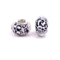 European Resin Beads, with Iron, Lantern, silver color plated, DIY, more colors for choice, 9x14mm, Approx 100PCs/Bag, Sold By Bag