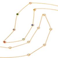 Collier de bijoux en acier inoxydable, Acier inoxydable 304, avec 1.97 chaînes de rallonge, pavé de micro zircon & pour femme, plus de couleurs à choisir, Longueur:17.72 pouce, Vendu par PC