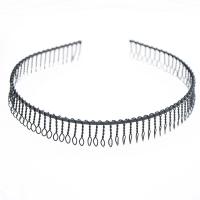 Hair Bands, Iron, fashion jewelry & Unisex, black, nickel, lead & cadmium free, 340x18x120mm, 20PCs/Bag, Sold By Bag