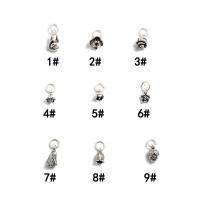 925 Sterling Silver Pendant, polished, different styles for choice, original color, 14x7mm, Sold By PC