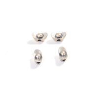 Argent sterling 925 perle d'entretoise, lingot, poli, styles différents pour le choix, couleur originale, 11x6x6mm, Trou:Environ 2.5mm, Vendu par PC