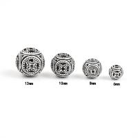 925 Sterling Silver Spacer Bead Round polished original color Sold By PC