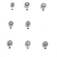925 Sterling Silver Spacer Bead, polished, different styles for choice, original color, Sold By PC