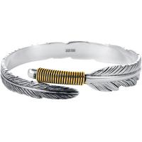 Brass Finger Ring Feather plated adjustable & for woman nickel lead & cadmium free Sold By PC
