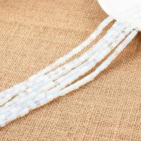 Gemstone Jewelry Beads, Opal, Square, polished, DIY, white, 4x4mm, Length:Approx 15.35 Inch, 5Strands/Lot, Sold By Lot