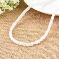 Natural Jade Beads Square polished DIY white Length Approx 15.35 Inch Sold By Lot