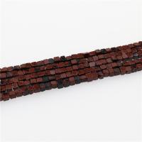 Natural Mahogany Obsidian Beads, Square, polished, DIY, brown, 4x4mm, Length:Approx 15.35 Inch, 5Strands/Lot, Approx 86PCs/Strand, Sold By Lot