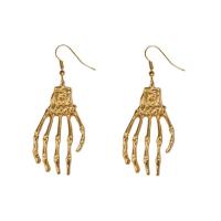 Tibetan Style Drop Earrings, gold color plated, fashion jewelry & for woman, nickel, lead & cadmium free, 40mm, Sold By Pair