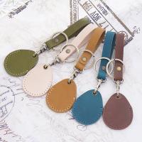 Full Grain Cowhide Leather Key Cap, with Iron, Unisex, more colors for choice, 110x45x55mm, Sold By PC