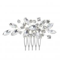 Bridal Decorative Hair Comb Zinc Alloy plated fashion jewelry & for woman & with rhinestone Sold By PC