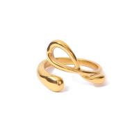 Edelstahl Ringe, 304 Edelstahl, Modeschmuck & verschiedene Größen vorhanden & für Frau, goldfarben, 21x16mm, verkauft von PC