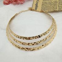 Multi Layer Necklace, Tibetan Style, gold color plated, three layers & fashion jewelry & different styles for choice & for woman, more colors for choice, 2.5x14.2cmu30013.2x14.2cmu3001 5x13cm, Sold By PC