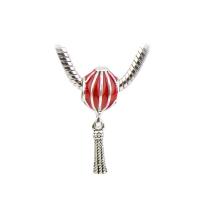 European Style Zinc Alloy Dangle Beads silver color plated DIY & enamel nickel lead & cadmium free Approx Sold By Bag