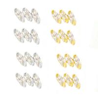 Cubic Zirconia Micro Pave Brass Earring, plated, micro pave cubic zirconia & for woman, more colors for choice, nickel, lead & cadmium free, 7.50x3.50mm, Sold By Pair