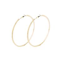 Zinc Alloy Drop Earrings Round plated & for woman & with rhinestone nickel lead & cadmium free Sold By Pair