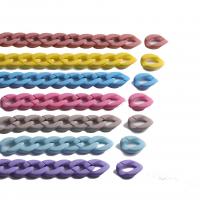 Akril Összekapcsolása Ring, festett, DIY, több színt a választás, 22x30mm, 100PC-k/Bag, Által értékesített Bag