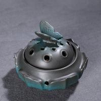 Traditional Ceramic Inserted Burner Incense Seat, Porcelain, handmade, for home and office & durable, 110x95mm, Sold By PC