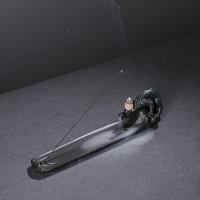 Backflow Incense Burner, Porcelain, handmade, for home and office & durable & multifunctional, 255x50x70mm, Sold By PC
