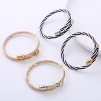 Stainless Steel Bangle 304 Stainless Steel Vacuum Ion Plating fashion jewelry & Unisex 5mm 9mm Inner Approx 55mm Sold By PC