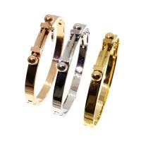Титана стальной браслет, титан, Кольцевая форма, ювелирные изделия моды & Женский, Много цветов для выбора, 58x48mm, продается PC