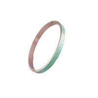 Titanium Steel Bracelet & Bangle Donut fashion jewelry & for woman & epoxy gel silver color Inner Approx Sold By PC