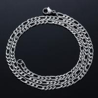 Titanium Steel Necklace, Vacuum Ion Plating, different size for choice & for man, original color, Sold By PC