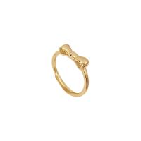 Brass Finger Ring gold color plated Adjustable & for woman Sold By PC