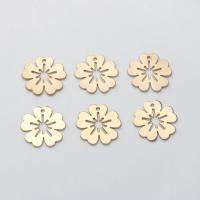 Zinc Alloy Flower Pendants plated DIY & hollow nickel lead & cadmium free Approx Sold By Bag