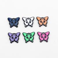 Tibetan Style Enamel Pendants, Butterfly, painted, DIY, more colors for choice, nickel, lead & cadmium free, 18x20mm, Approx 50PCs/Bag, Sold By Bag