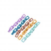 Acrylic Linking Ring, painted, DIY, more colors for choice, 20x30mm, 100PCs/Bag, Sold By Bag