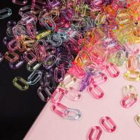 Акрил Ювелирные кольца, покрыт лаком, DIY & разные стили для выбора, Много цветов для выбора, 9x14mm, 200ПК/сумка, продается сумка