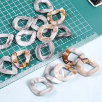 Ακρυλικό Η σύνδεση Ring, DIY, περισσότερα χρώματα για την επιλογή, 40x33mm, 100PCs/τσάντα, Sold Με τσάντα