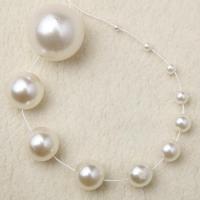 Koraliki plastikowe , Tworzywa ABS perła, Koło, DIY & różnej wielkości do wyboru, biały, 500G/torba, sprzedane przez torba
