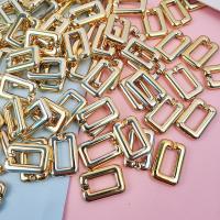 Acrylic Linking Ring, UV plating, DIY & different size for choice & different styles for choice, golden, 100PCs/Bag, Sold By Bag