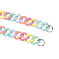 Ακρυλικό Η σύνδεση Ring, ψήσιμο βερνίκι, DIY, μικτά χρώματα, 30x32mm, 100PCs/τσάντα, Sold Με τσάντα
