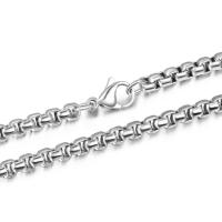 Titanstahl Halskette Gliederkette, poliert, unterschiedliche Länge der Wahl & DIY & unisex & verschiedene Größen vorhanden, originale Farbe, verkauft von PC
