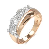 Cubic Zirconia Micro Pave Brass Ring plated & micro pave cubic zirconia & for woman & hollow nickel lead & cadmium free 9mm US Ring Sold By PC
