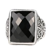 Resin Finger Ring, Tibetan Style, with Resin, Geometrical Pattern, antique silver color plated, different size for choice & for man, 19mm, US Ring Size:8.5-10, Sold By PC