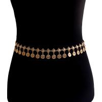 Tibetan Style Waist Chain, gold color plated, for woman, 830x30mm, 10PCs/Lot, Sold By Lot
