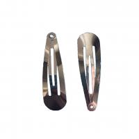 Hair Snap Clips, Carbon Steel, polished, different size for choice & for woman, original color, 100PCs/Lot, Sold By Lot