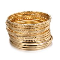 Tibetan Style Bangle, plated, different packing style for choice & for woman, more colors for choice, 70mm, Sold By Set