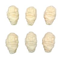 Resin Jewelry Beads, Carved, DIY & imitation ivory, ivory, 17x29mm, Approx 200PCs/Bag, Sold By Bag