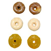 Resin Pendant, Donut, imitation beeswax & DIY, more colors for choice, 34mm, Approx 200PCs/Bag, Sold By Bag